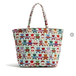 Vera Bradley Toasty Teddies Quilted Tote